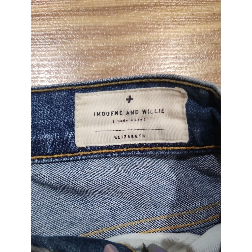 Imogene + Willie elizabeth Nashville Country Denim Quiet Luxury Selvedge Fray 30 - Picture 5 of 12